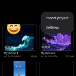 Giao diện menu Samsung Studio trên điện thoại Samsung Galaxy