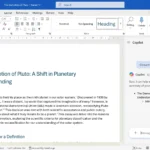 Giao diện Microsoft Copilot trong Word hiển thị văn bản được chuyển đổi thành danh sách gạch đầu dòng