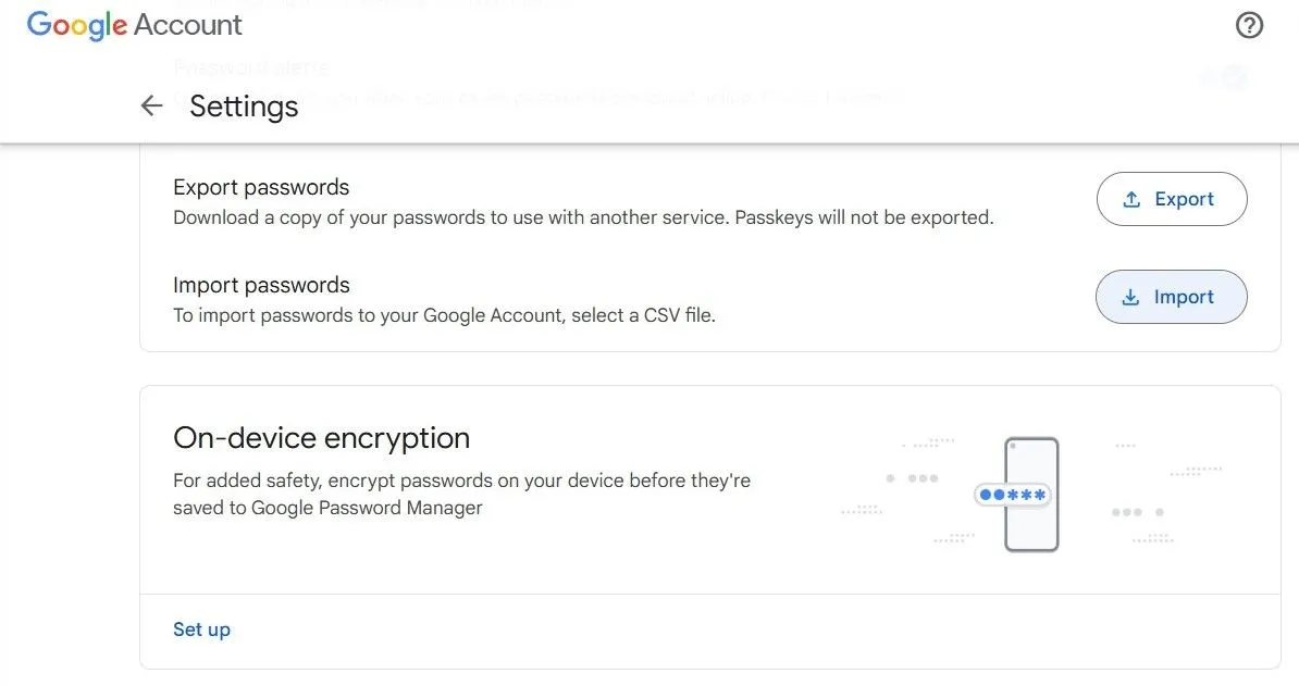 Giao diện nhập mật khẩu vào Trình quản lý mật khẩu Google