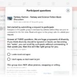 Giao diện nhóm câu lạc bộ sách trực tuyến trên Facebook với các bài đăng và thảo luận