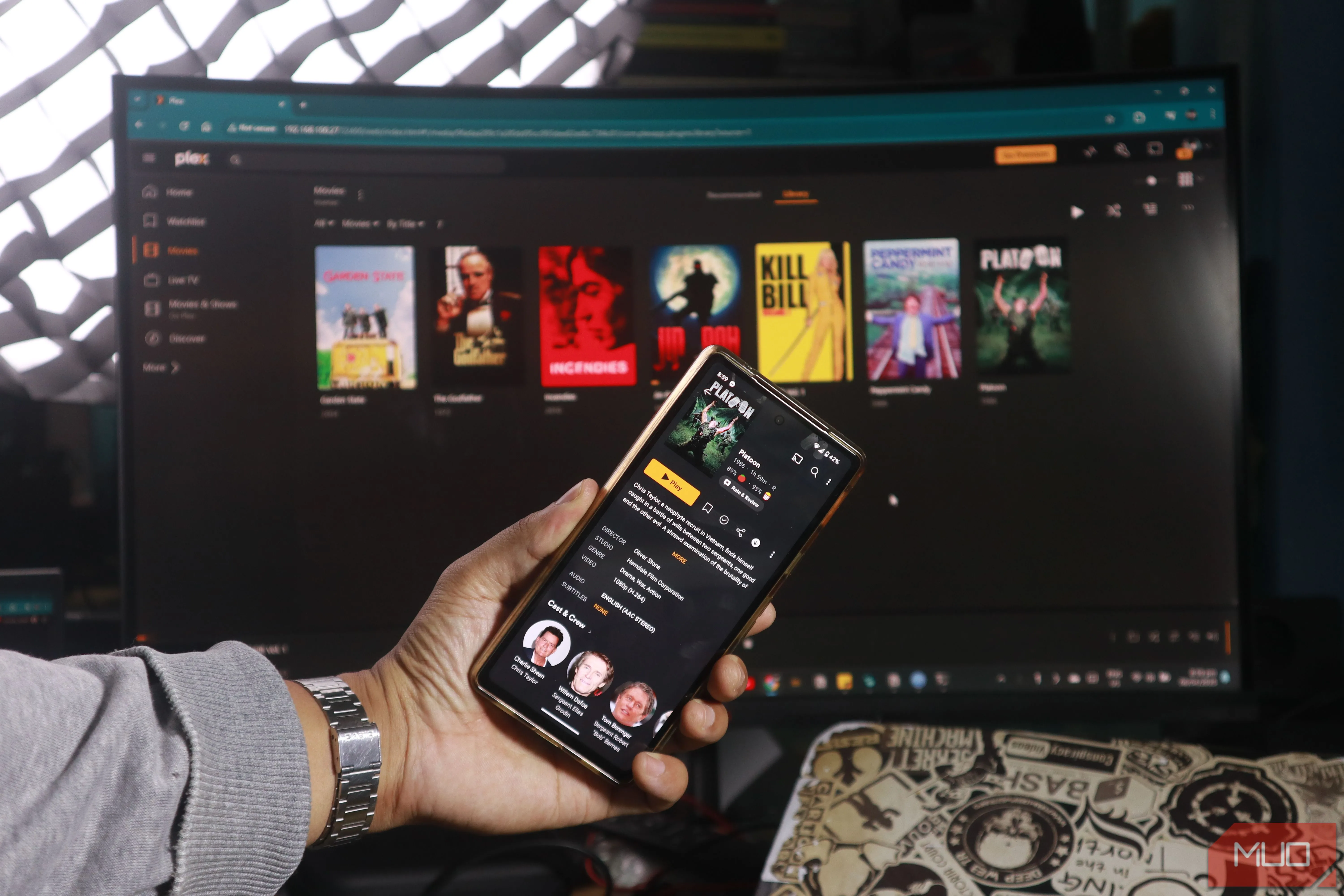 Giao diện Plex Media Server với các bộ phim