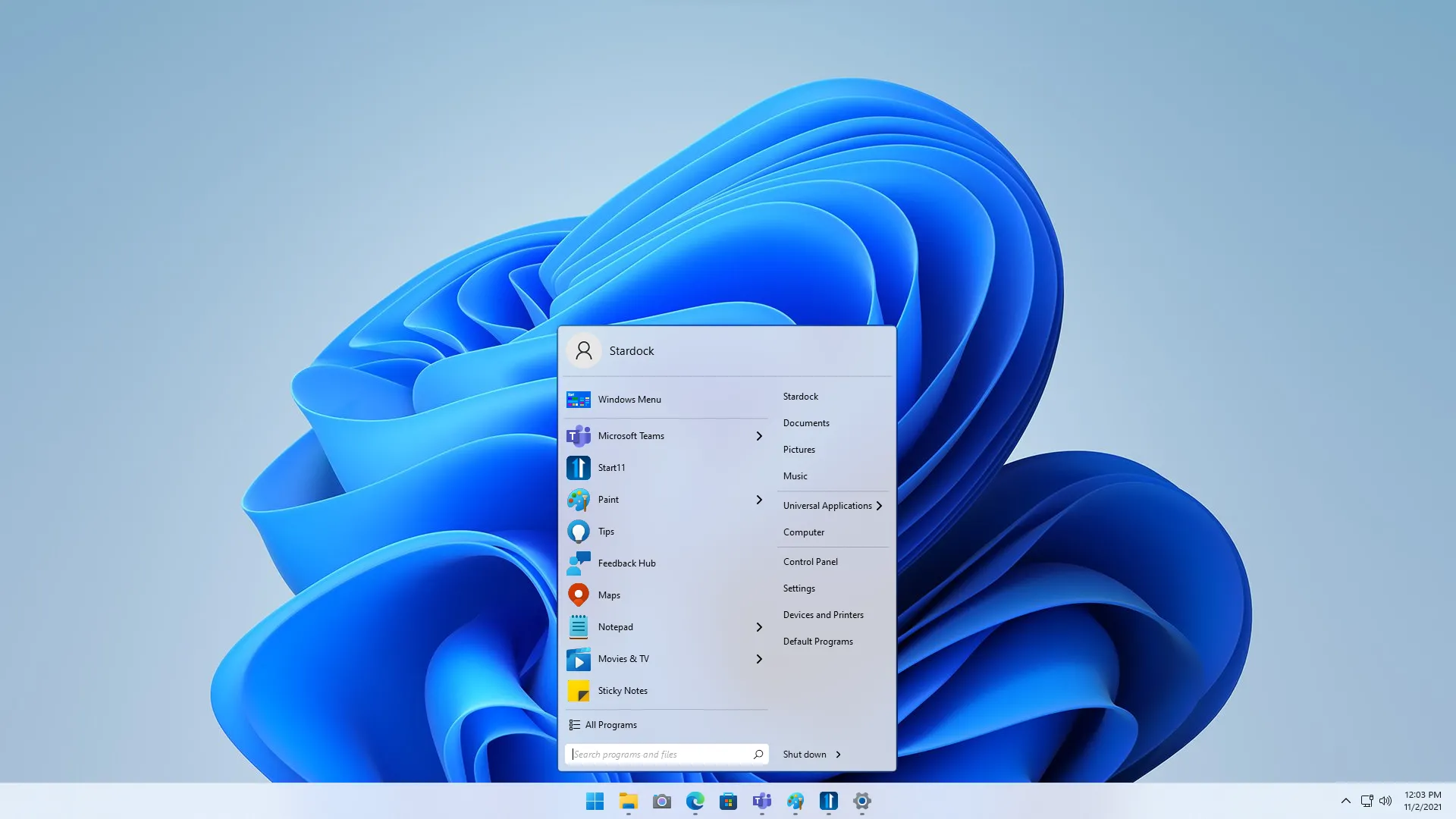 Giao diện Start Menu Windows 11 được tùy chỉnh linh hoạt bởi Start11