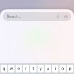 Giao diện thanh địa chỉ và tìm kiếm tối giản của trình duyệt Arc Search trên iPhone