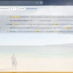 Giao diện thanh tìm kiếm cơ bản của Gmail hiển thị kết quả cho từ khóa "thiết kế nội thất"