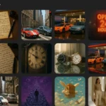 Giao diện thư viện hình ảnh ChatGPT với các ảnh AI đã tạo