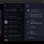 Giao diện tiện ích mở rộng của Proton Pass hiển thị tùy chọn thêm khóa xác thực hai yếu tố (2FA) mới.