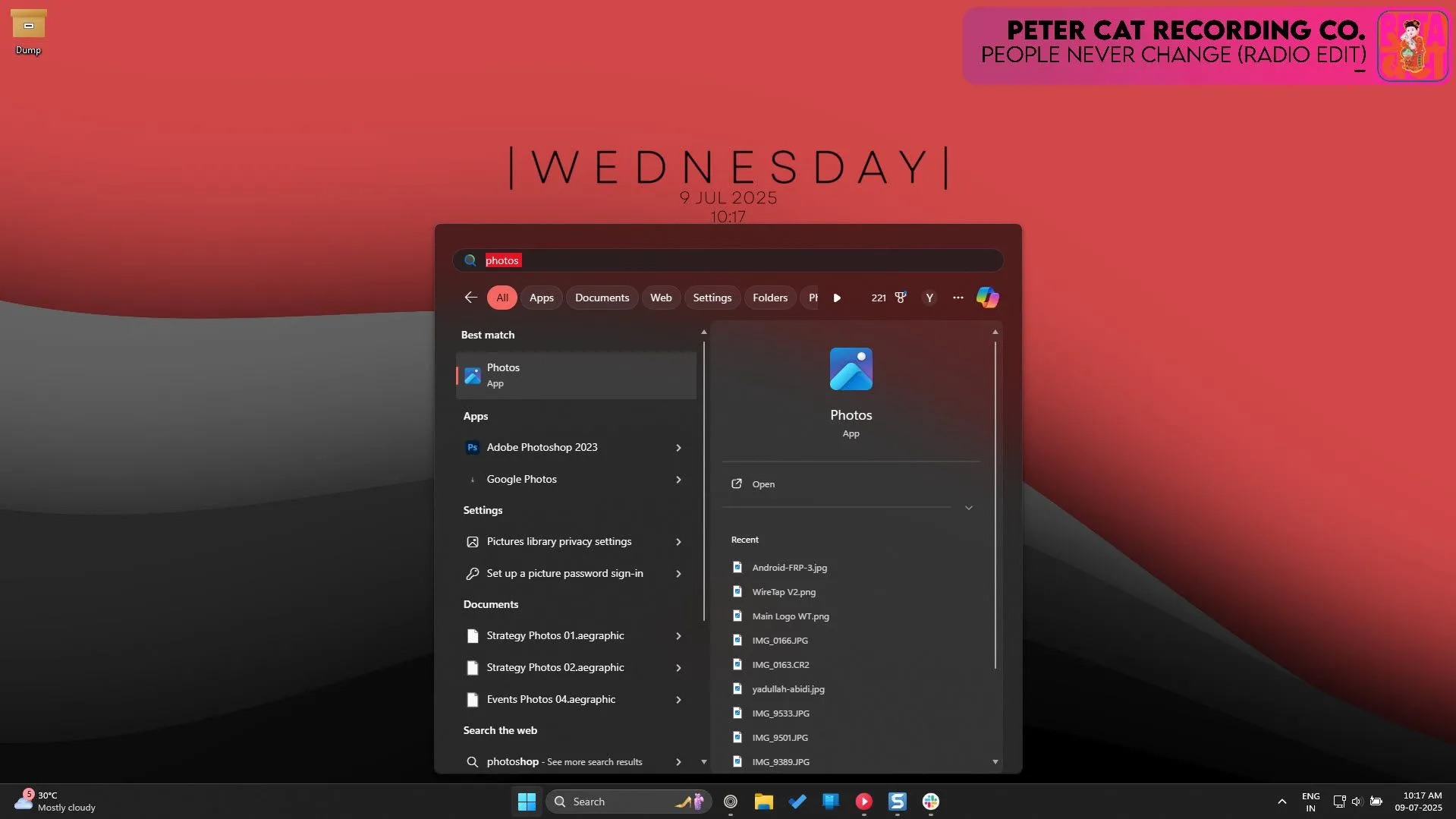 Giao diện tìm kiếm Windows hiển thị kết quả tìm kiếm file và ứng dụng