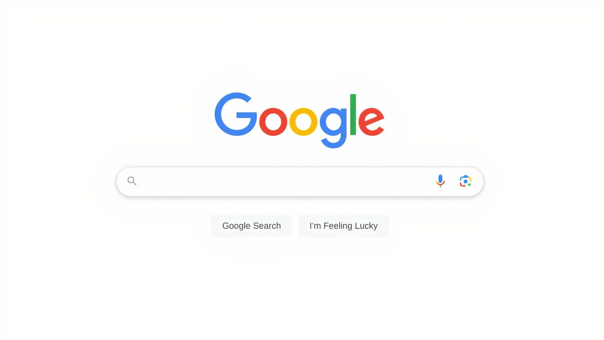 Giao diện trang chủ Google Search tối giản và thân thiện với người dùng