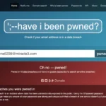 Giao diện trang web Have I Been Pwned dùng để kiểm tra email bị rò rỉ