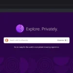 Giao diện trình duyệt Tor Browser, một công cụ bảo mật quyền riêng tư cho việc duyệt web ẩn danh.
