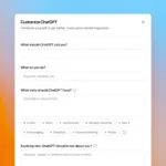 Giao diện tùy chỉnh Custom Instructions của ChatGPT trên nền web.