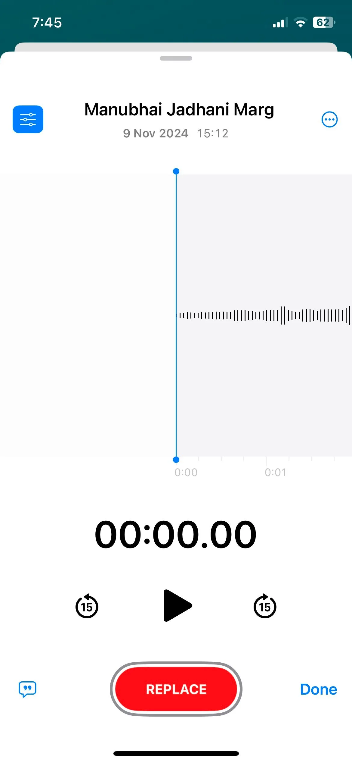 Giao diện tùy chọn nâng cao chất lượng ghi âm trong ứng dụng Ghi âm iPhone
