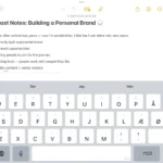 Giao diện ứng dụng Apple Notes đang được sử dụng để ghi chú