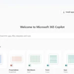 Giao diện ứng dụng Microsoft Copilot được tích hợp trong Microsoft 365.