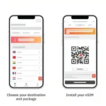 Giao diện website Airalo, dịch vụ eSIM toàn cầu dành cho du khách.