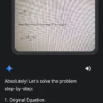 Google Gemini giải quyết bài toán phức tạp từ hình ảnh được cung cấp