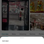 Google Maps tùy chọn địa điểm