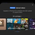 Hạn chế tải lên video trên ứng dụng TeraBox di động cho tài khoản miễn phí
