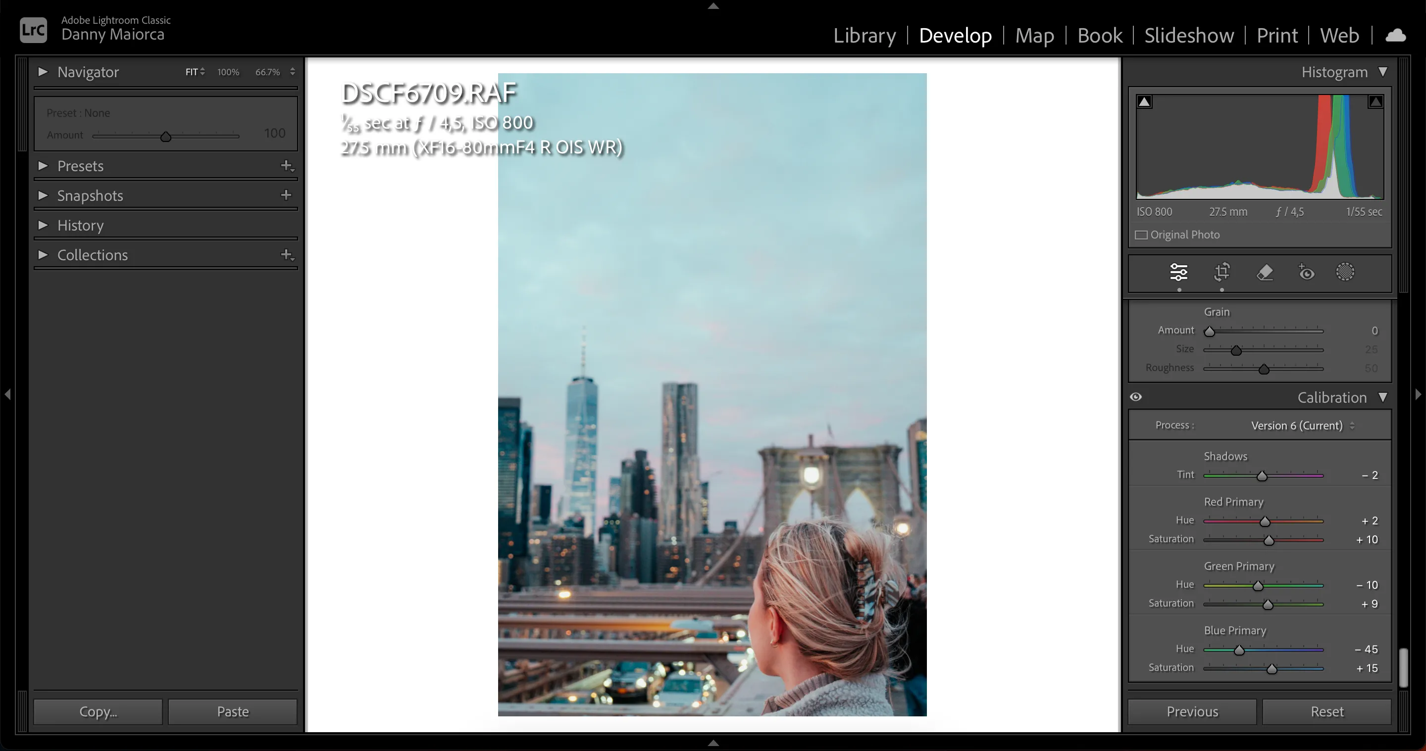Hiệu chỉnh màu sắc với công cụ Calibration trong Lightroom Classic
