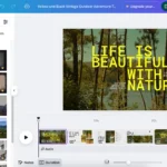Hình ảnh giao diện Canva cho phép chèn nhiều mẫu thiết kế video khác nhau vào cùng một dự án.