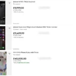 Hình ảnh iPhone được rao bán trên eBay với ứng dụng TikTok đã cài đặt