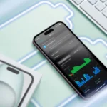 Hình ảnh iPhone hiển thị mức sử dụng pin và các biểu tượng pin, minh họa sự thay đổi quản lý pin sau cập nhật phần mềm.