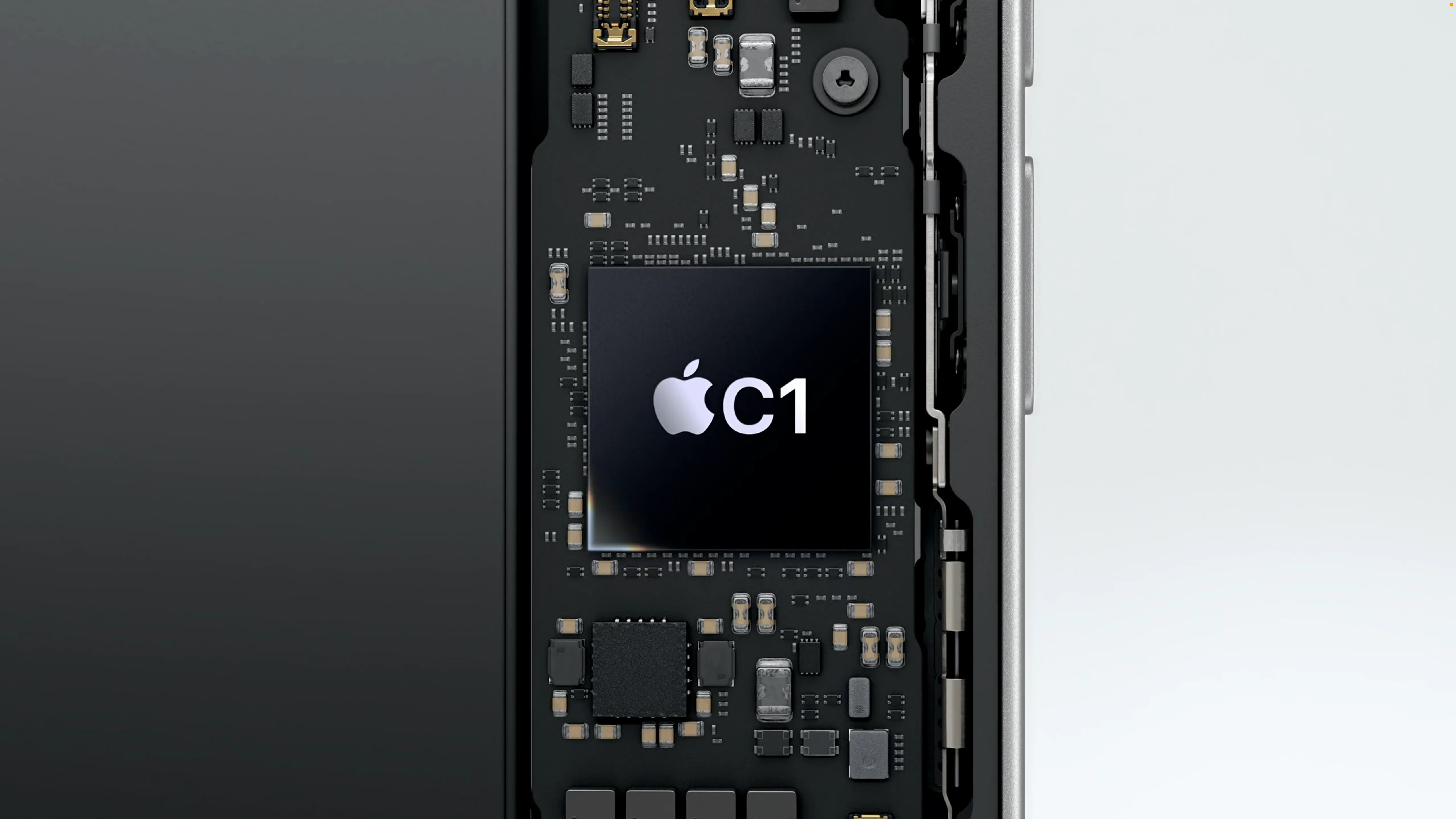 Hình ảnh minh họa chip Apple C1, modem 5G tự phát triển đầu tiên của Apple