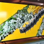 Hình ảnh TV thông minh LG QNED85 86 inch hiển thị màn hình chính, minh họa việc cá nhân hóa quảng cáo AI cảm xúc trên webOS.