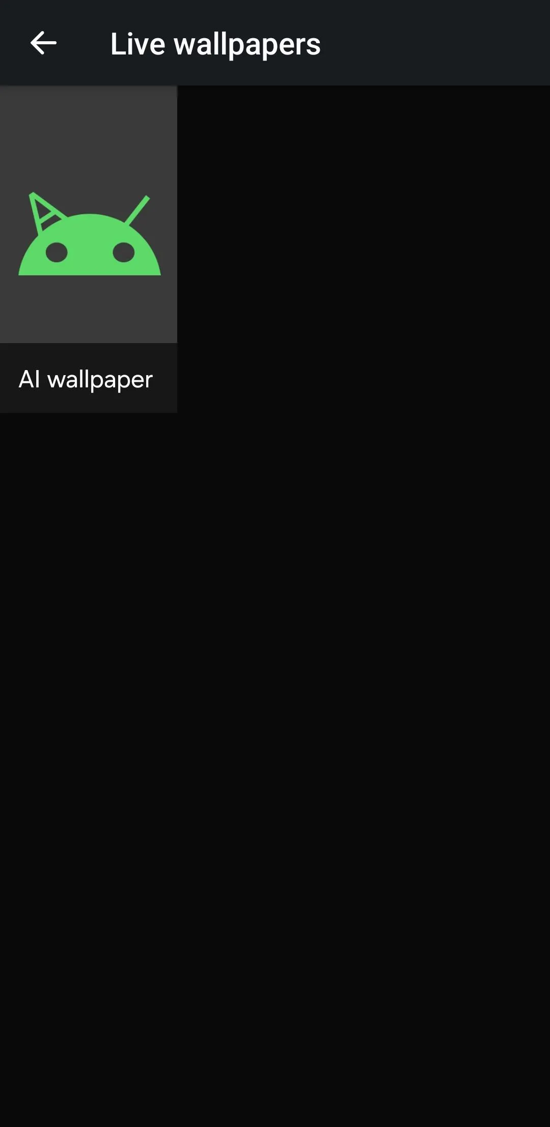Hình nền AI trong ứng dụng Google Wallpapers trên điện thoại Android