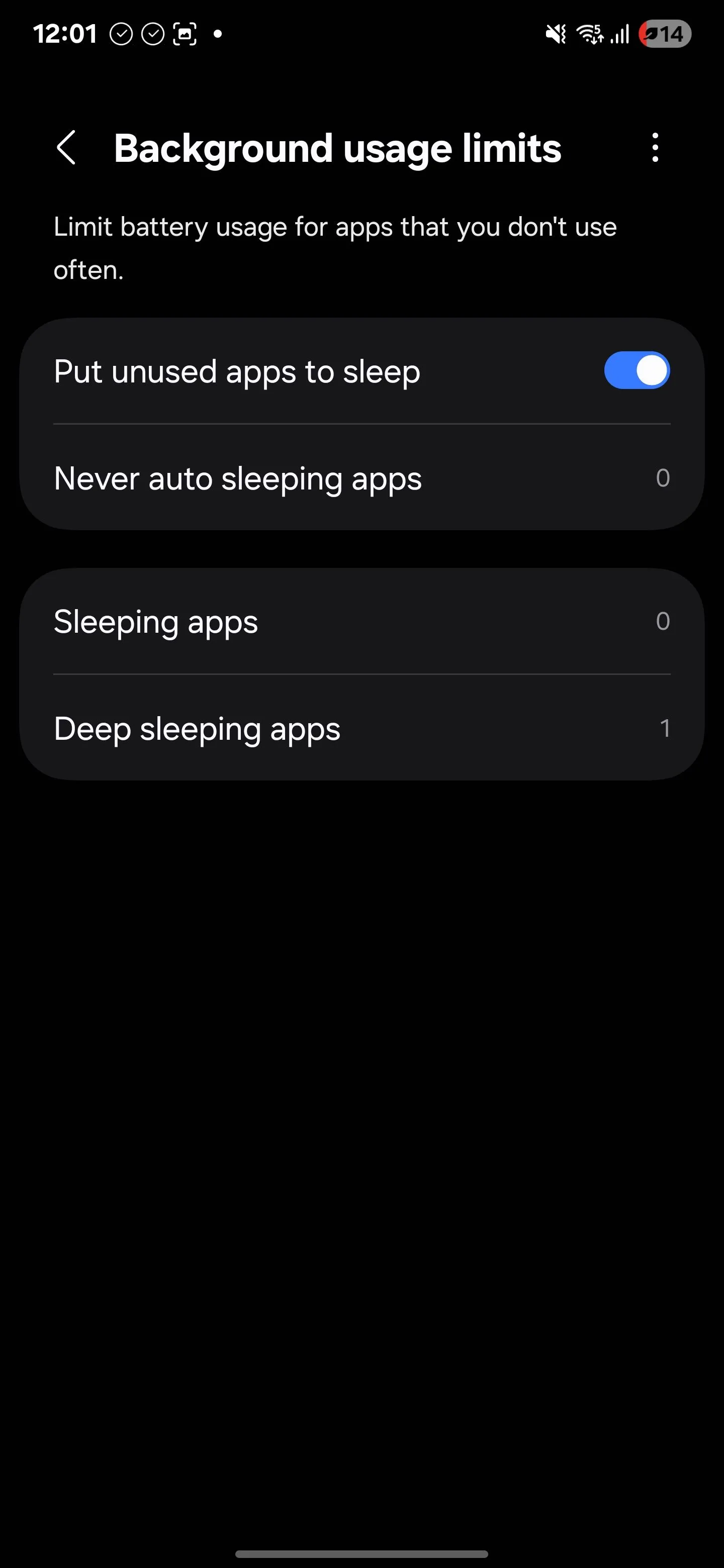 Hướng dẫn bật chế độ đặt ứng dụng không dùng đến vào chế độ ngủ trên Android