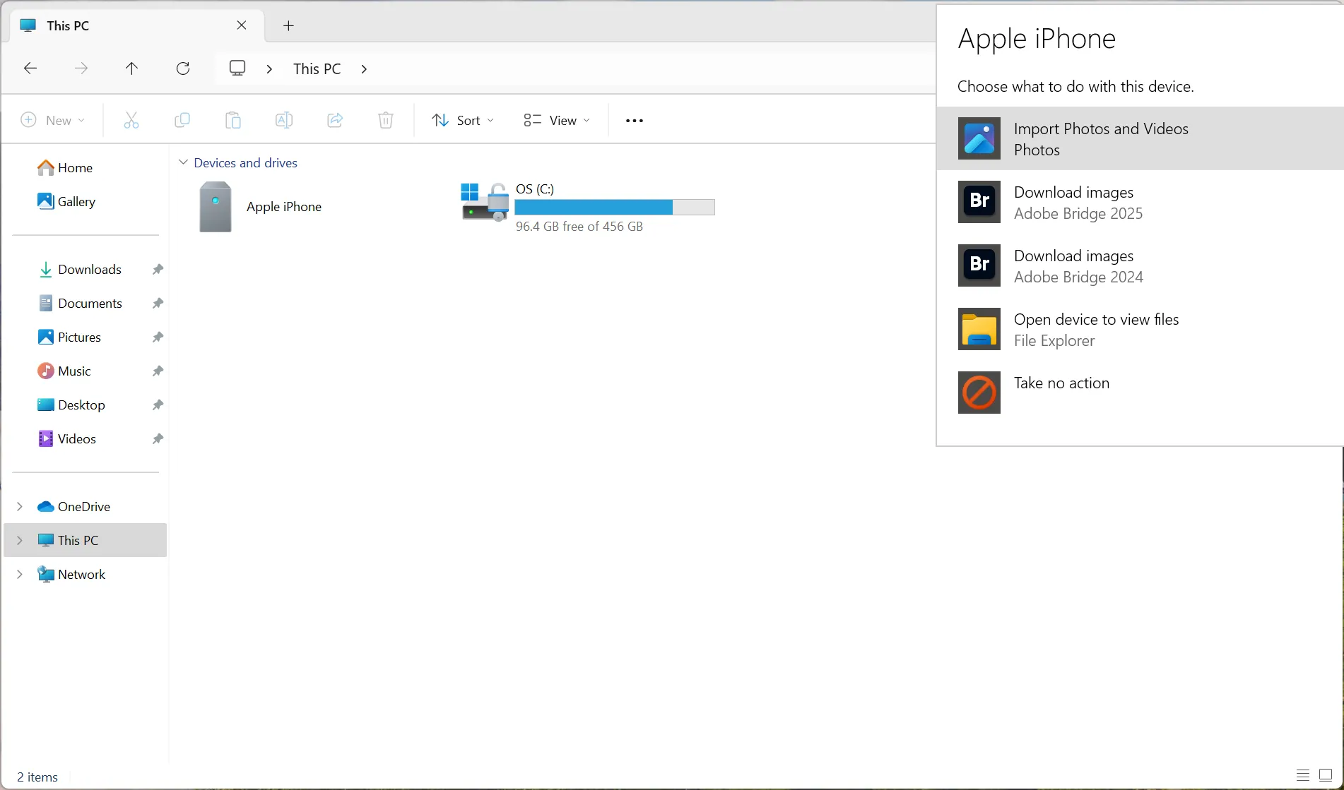 Hướng dẫn nhập ảnh và video từ iPhone sang máy tính Windows bằng File Explorer
