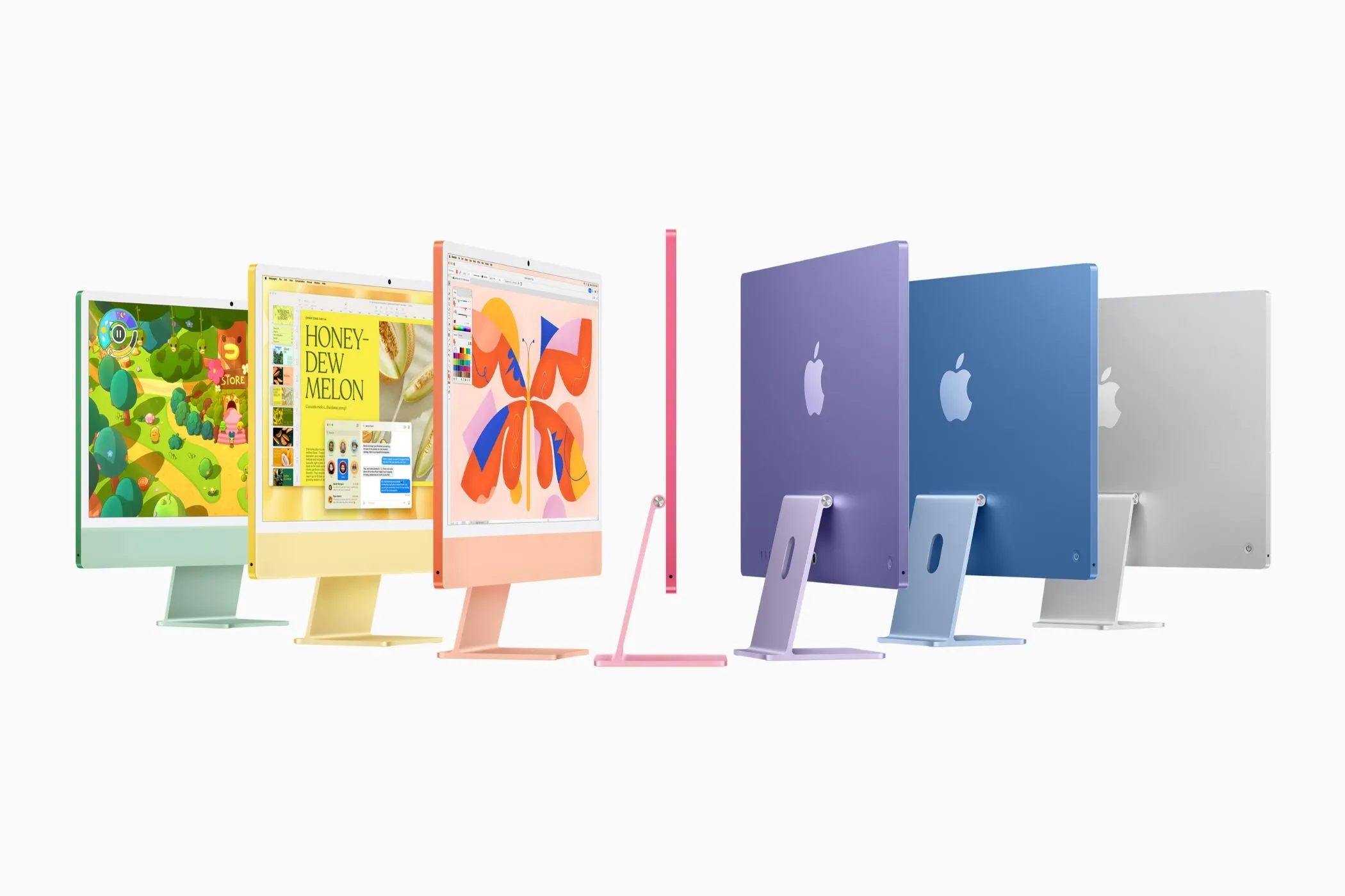 iMac 2024 với các tùy chọn màu sắc rực rỡ và đa dạng