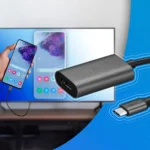 Kết nối điện thoại thông minh với màn hình qua adapter USB-C sang HDMI