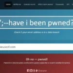 Kết quả kiểm tra email bị rò rỉ trên Have I Been Pwned hiển thị các trang web đã bị xâm phạm.