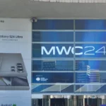 Không gian sảnh chính sự kiện MWC 2024