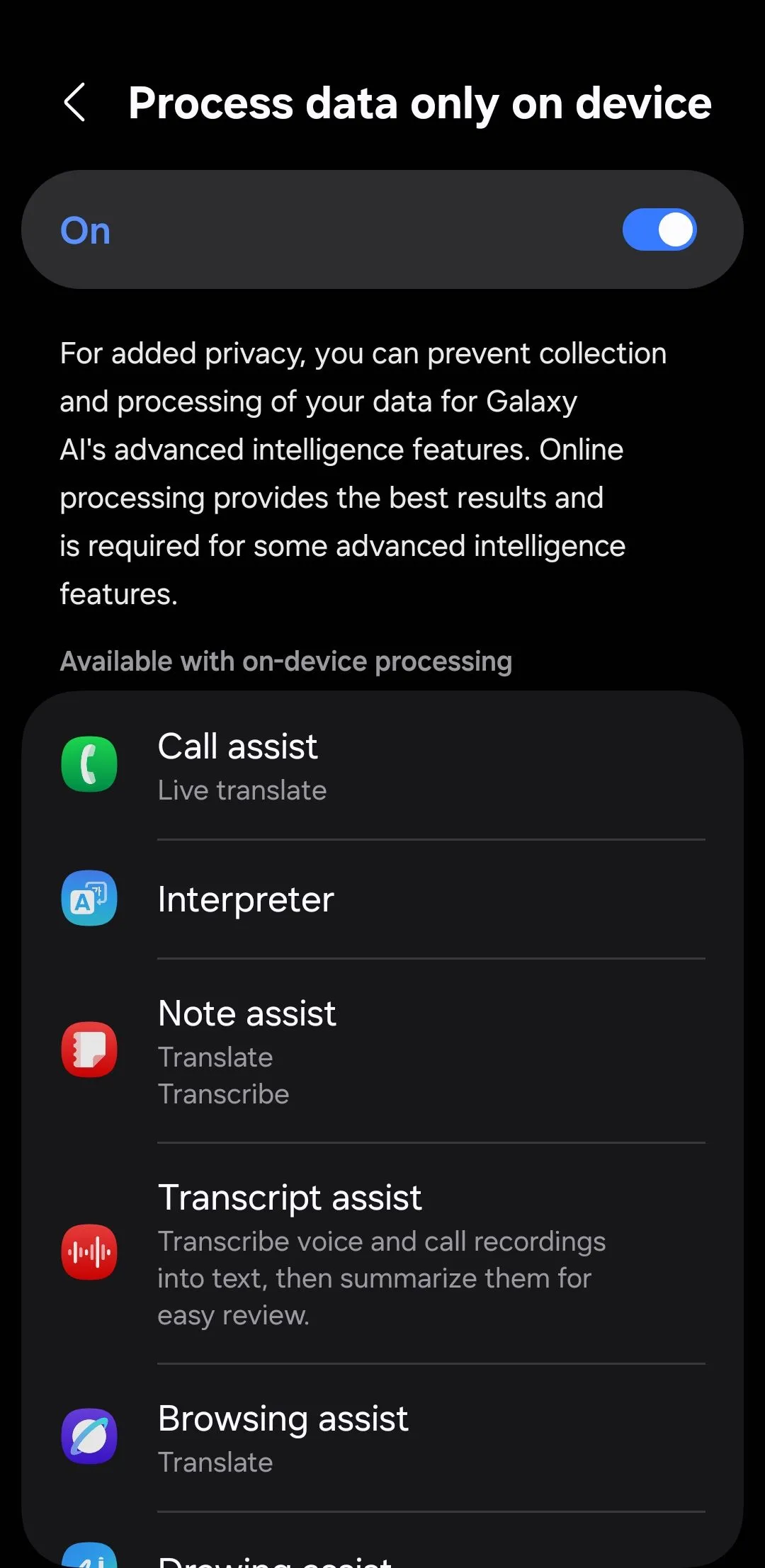 Kích hoạt xử lý dữ liệu AI trên thiết bị Galaxy