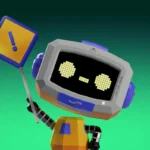 Linh vật robot của Discord cầm biển báo an toàn, biểu tượng cho tính năng Ignore