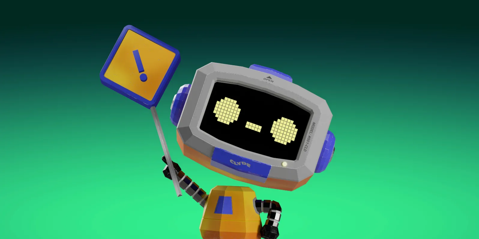 Linh vật robot của Discord cầm biển báo an toàn, biểu tượng cho tính năng Ignore