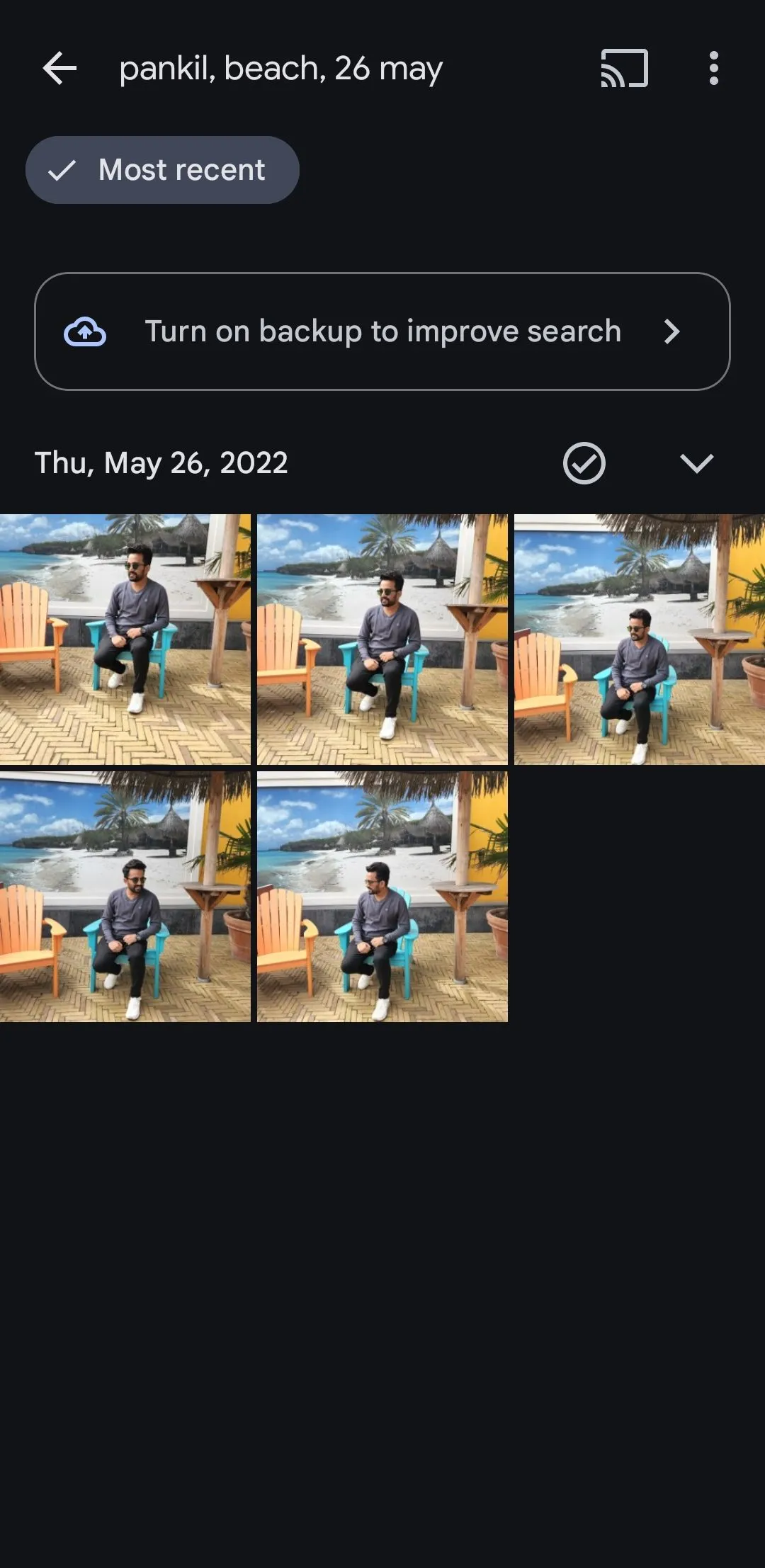 Lọc ảnh trên Google Photos bằng cách kết hợp đối tượng, năm và vị trí