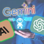 Logo các công cụ AI phổ biến như Gemini, ChatGPT và Claude