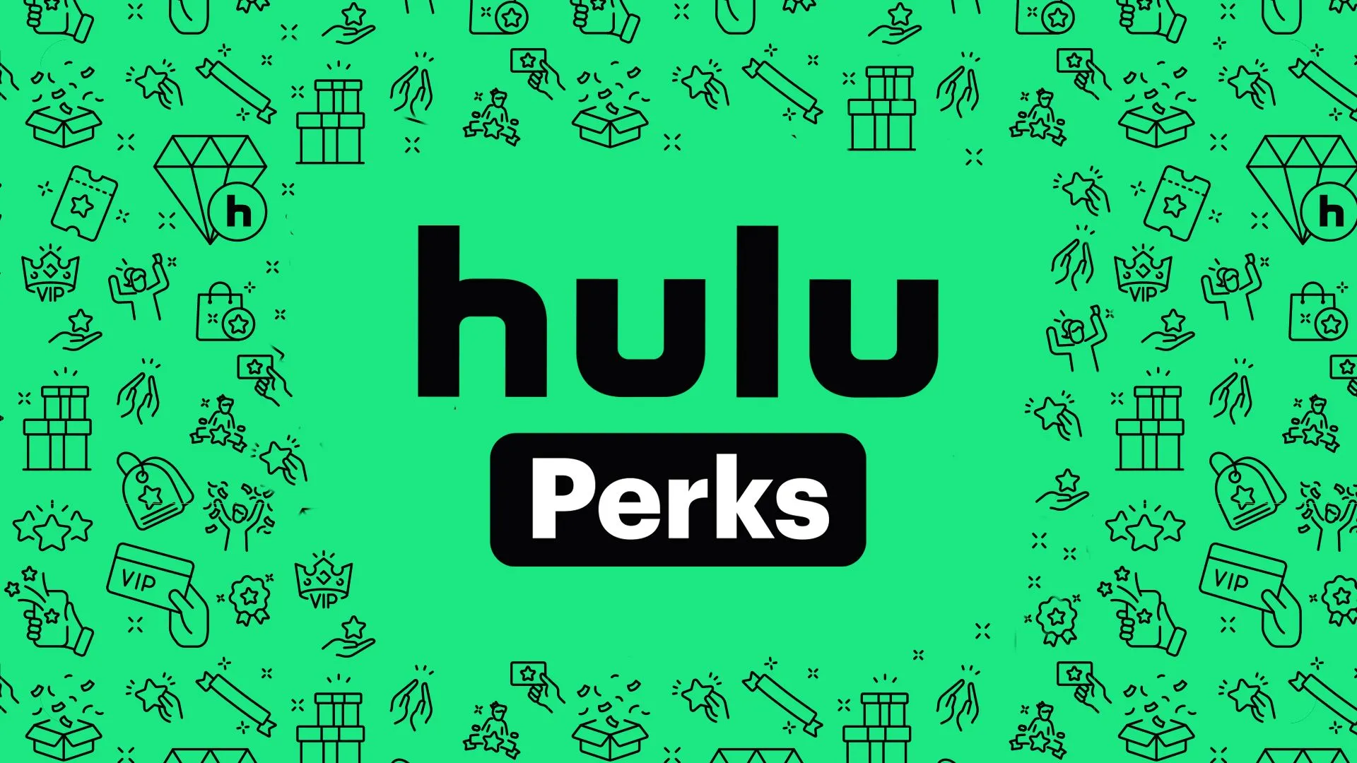 Logo chương trình đặc quyền Hulu Perks với màu xanh đặc trưng
