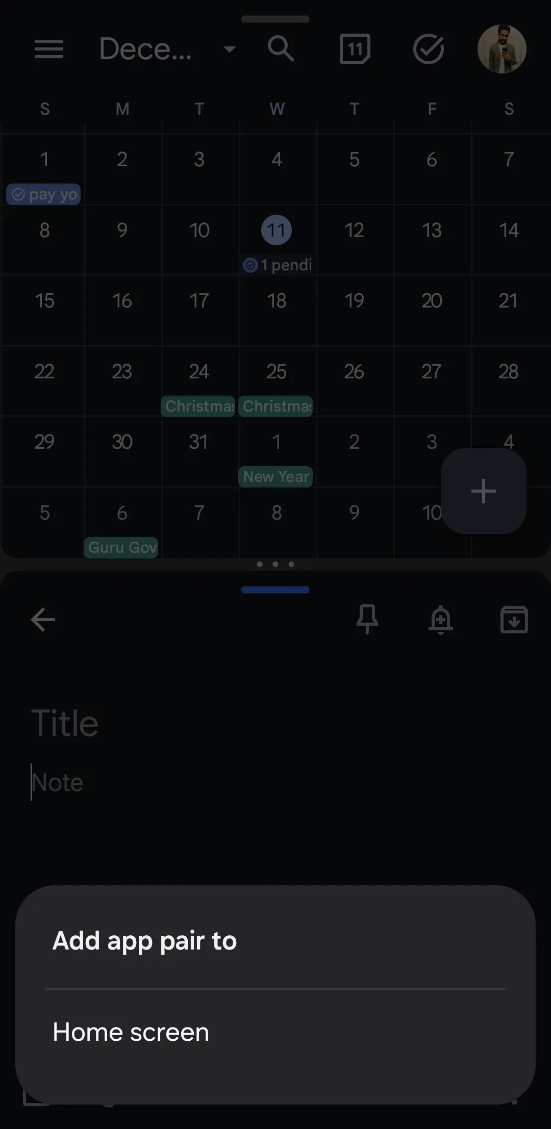 Lưu cặp ứng dụng vào màn hình chính Android để truy cập nhanh