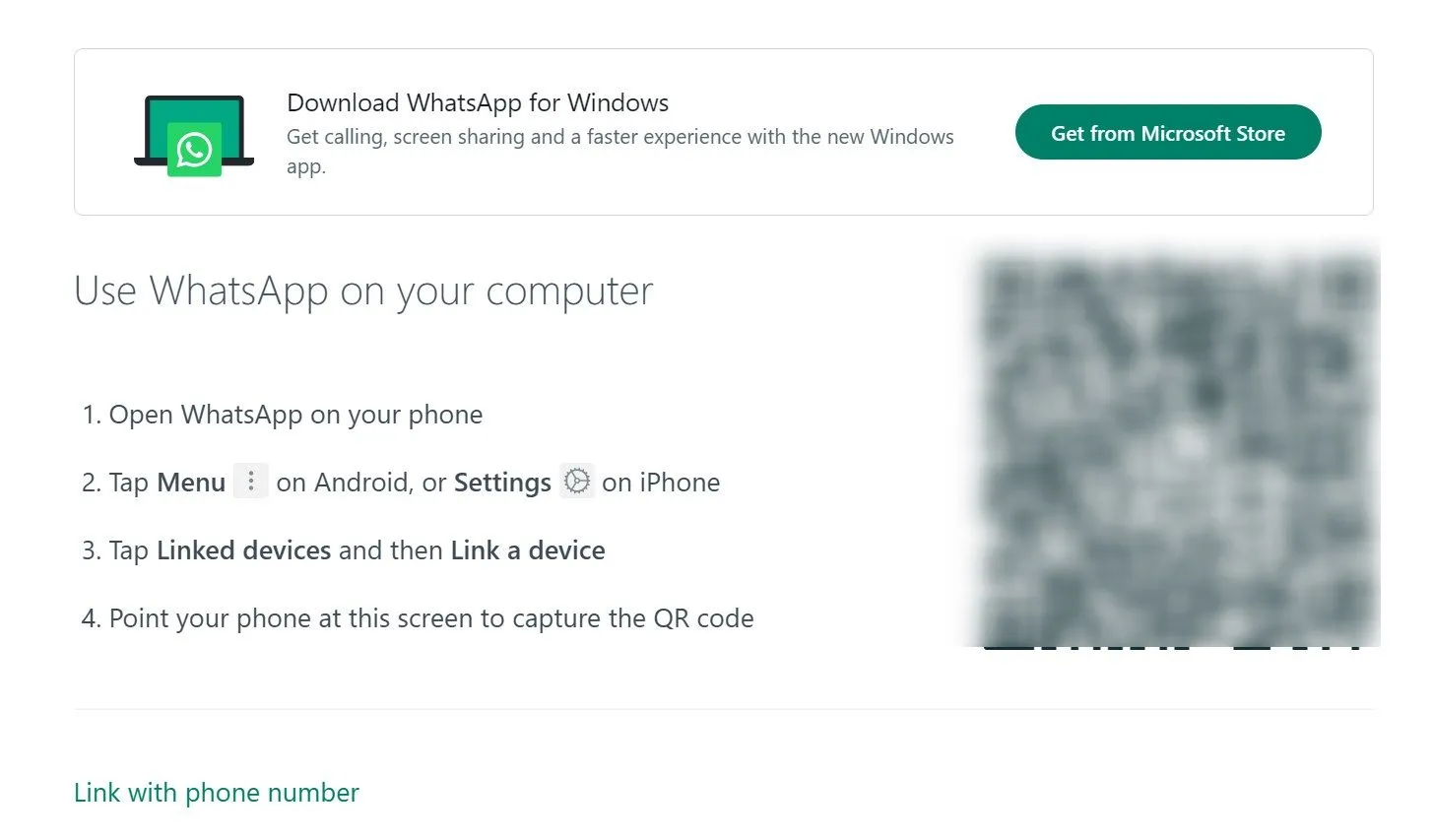 Mã QR đăng nhập WhatsApp Web giả mạo trên trình duyệt web