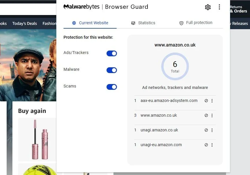 Malwarebytes Browser Guard, tiện ích mở rộng bảo vệ trình duyệt hiệu quả.