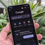 Màn hình điện thoại Android hiển thị ứng dụng Google Chrome, minh họa giao diện quen thuộc nhưng ít đổi mới.