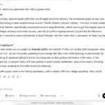 Màn hình hiển thị kết quả tìm kiếm ảnh ngược của ChatGPT o3 về loài chim Puffin và vị trí địa lý Quần đảo Faroe