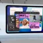 Màn hình iPadOS 26 hiển thị tính năng đa nhiệm mới với nhiều cửa sổ ứng dụng linh hoạt