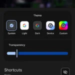 Màn hình tùy chỉnh tiện ích Google Tìm kiếm trong ứng dụng Google, hiển thị các tùy chọn thêm phím tắt.