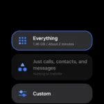 Màn hình ứng dụng Smart Switch trên Samsung hiển thị tùy chọn sao lưu "Thư mục Bảo mật"