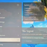 Menu cài đặt tổng quát trên TV thông minh LG, minh họa các tùy chọn cài đặt quyền riêng tư.